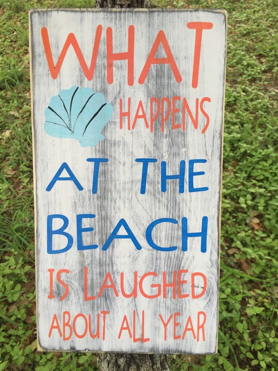 What happens at the beach is laughed about all year