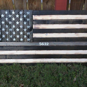 Thin Silver Line American Flag | Correction Officer Flag | Correctional Officer Gift |