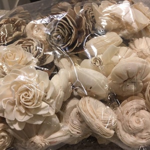 Individual sola wood flowers Sold in quantities of 10