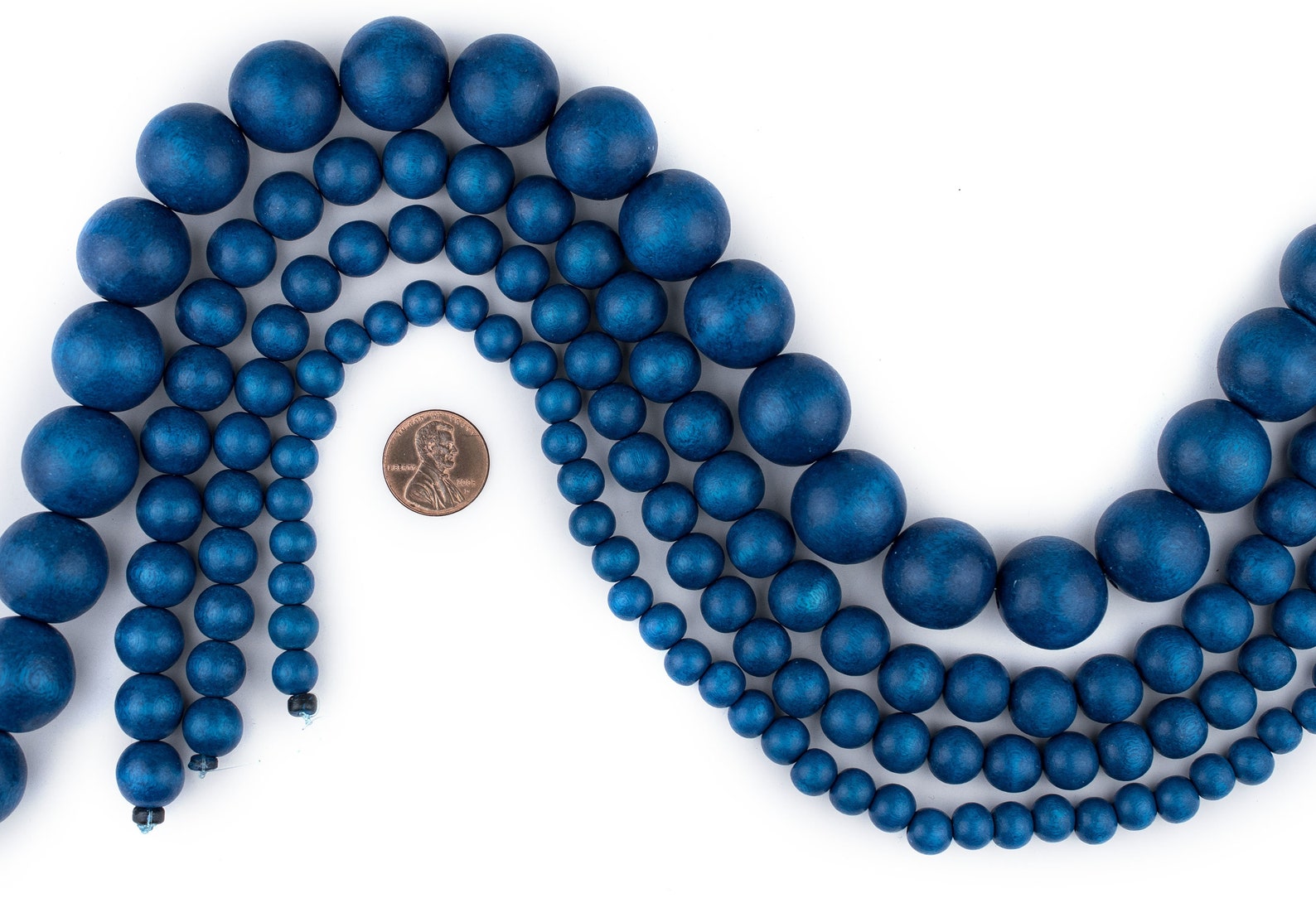 Azul Blue Wood Beads Round Natural Wooden 6mm 8mm 10mm 12mm Etsy