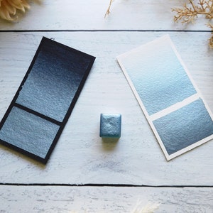 Skyscape | Handmade Watercolor | Mica / Metallic Paint - Half pan, Full pan Calligraphy, Lettering, and/or Painting