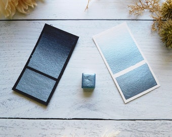 Skyscape | Handmade Watercolor | Pearlescent Sky Blue