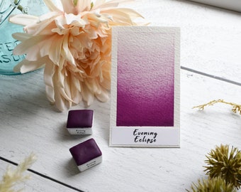 Evening Eclipse | Handmade Watercolor | Manganese Violet (PV16)