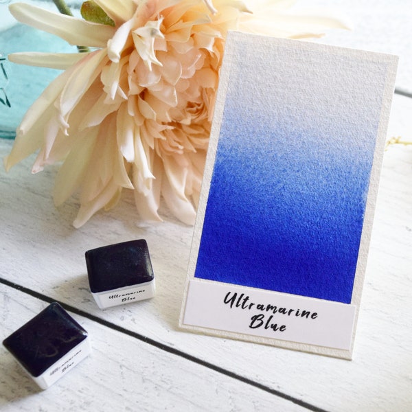 Ultramarine Blue | Handmade Watercolor | Half pan, Full pan Calligraphy, Lettering, and/or Painting