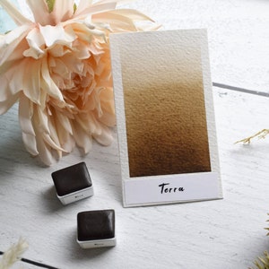 Terra | Handmade Watercolor | Half pan, Full pan Calligraphy, Lettering, and/or Painting