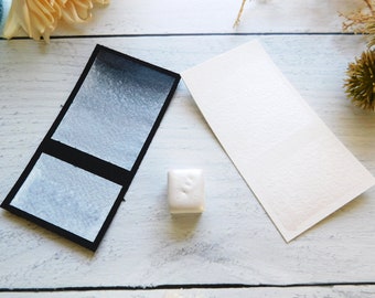 Steam Engine | Handmade Watercolor | Pearlescent Pearl White