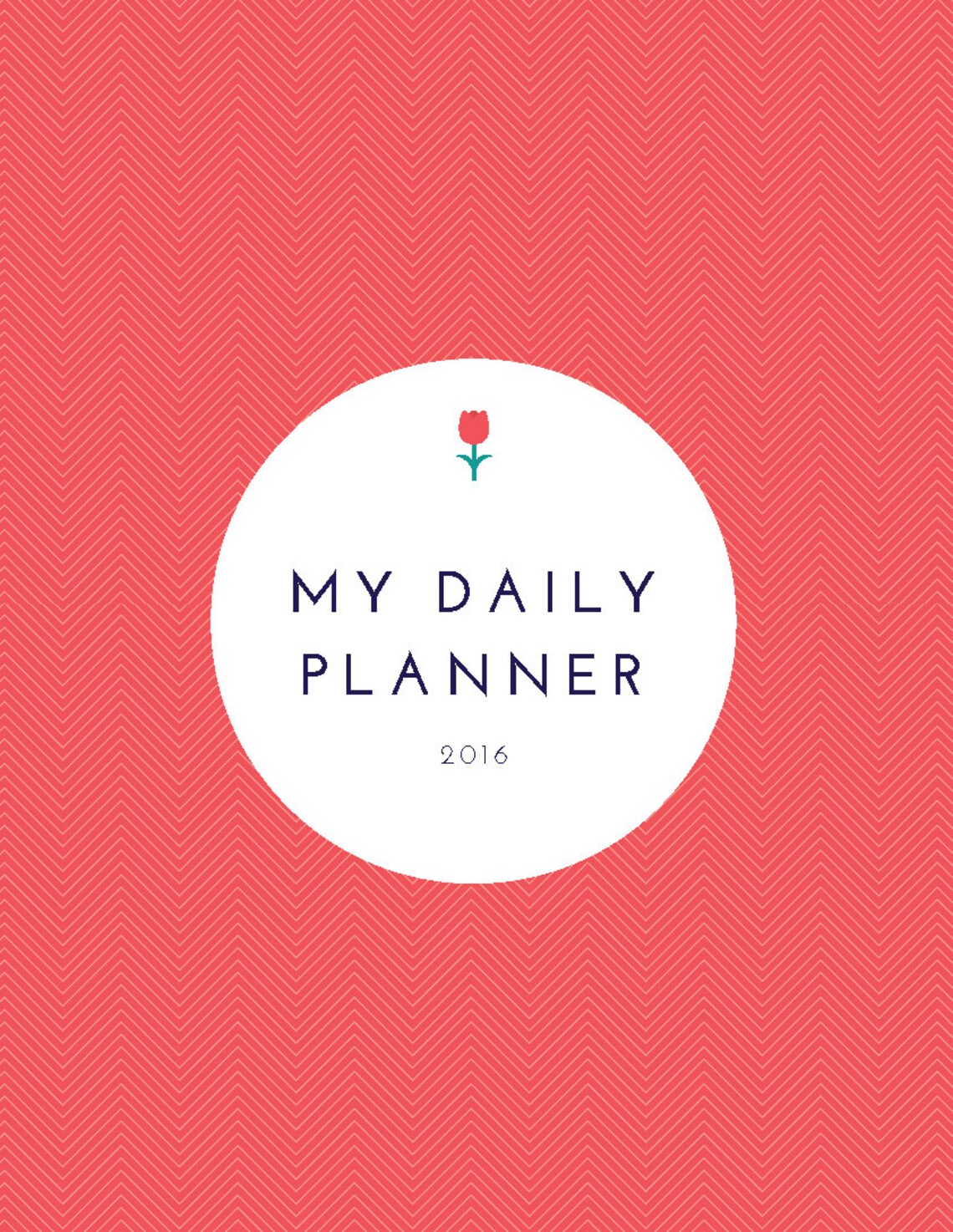 Personalized Daily Planner Cover Page, Personalized Planner Page Cover ...