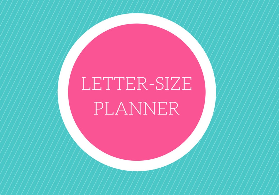 Letter Size Planner Blog Planner Business Planner School Etsy