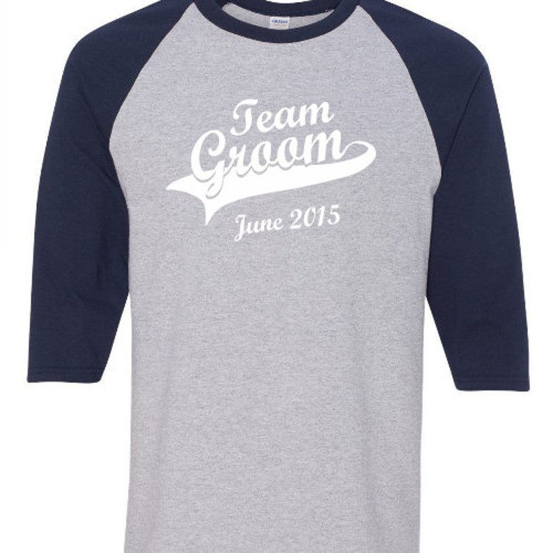 Customized Team Groom Groom Squad Baseball Shirts Etsy Canada