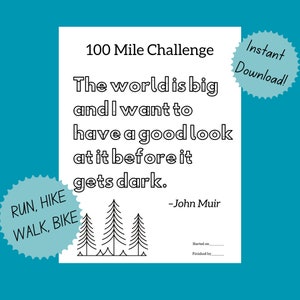 100 Mile Challenge - Walk, Hike, Run, or Bike. Set a goal and track your progress.