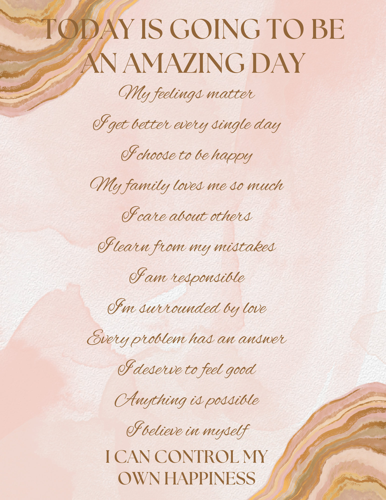 Snoop Dogg Rose Gold Affirmation Card **DIGITAL DOWNLOAD PNG file**