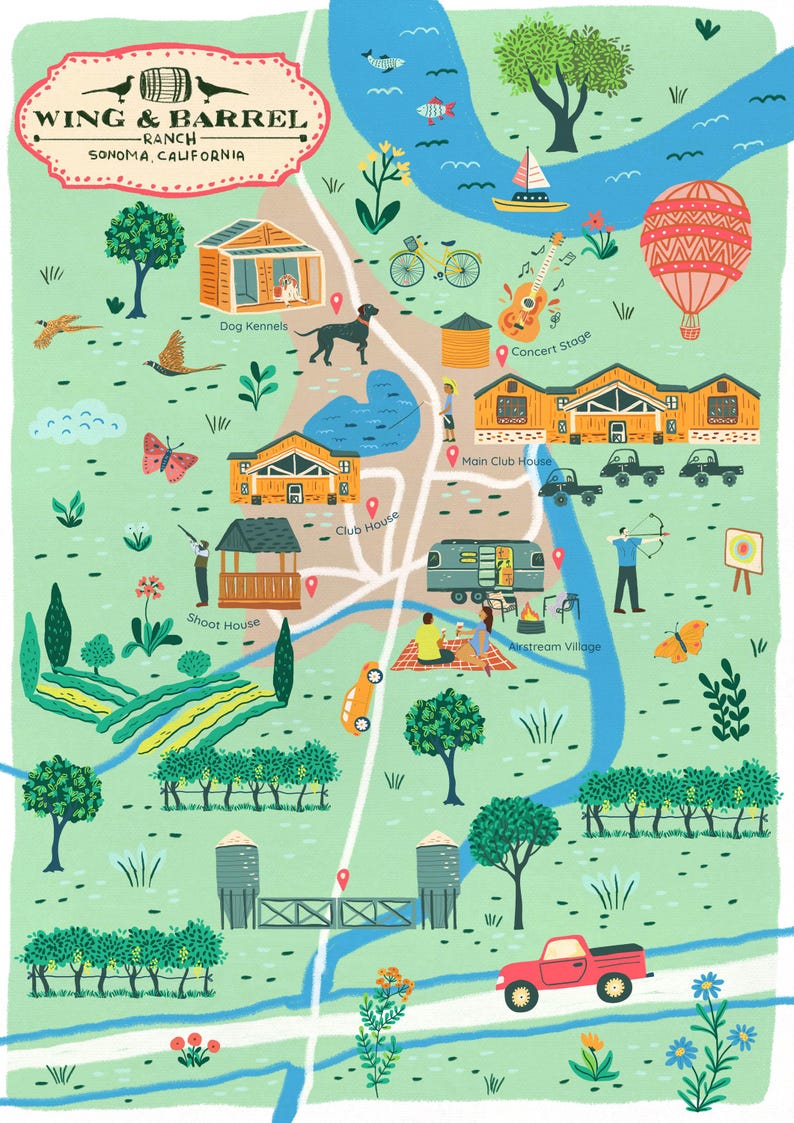 DIGITALE aangepaste geïllustreerde kaart voor elke stad of locatie - perfect cadeau en aandenken - reisposter - kunst aan de muur stadskaart - aangepaste kaart cadeau afbeelding 19