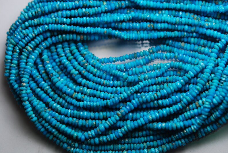 Good Quality 16 Long Natural Blue Iolite Heishi Beads,Smooth Square Beads,Iolite Beads Size 4-4.5 MM Gemstone Beads Smooth Blue Heishi Bead