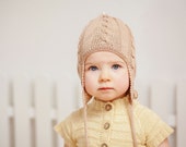 Knitted baby clothes / Baby hat / Baby clothes / Knit hat / Knitted hat / Baby girl clothes / Cable knit hat /  baby beanie / Knit baby hat