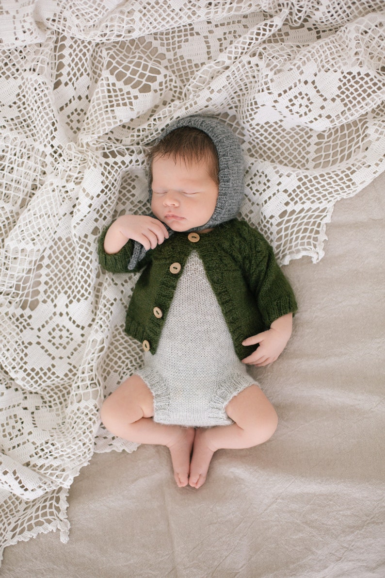 knitted baby tracksuit
