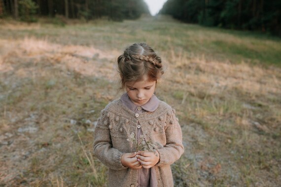 kids popcorn cardigan