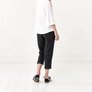 Comfortable Linen Yoga Trousers for Maternity and Plus Sizes
