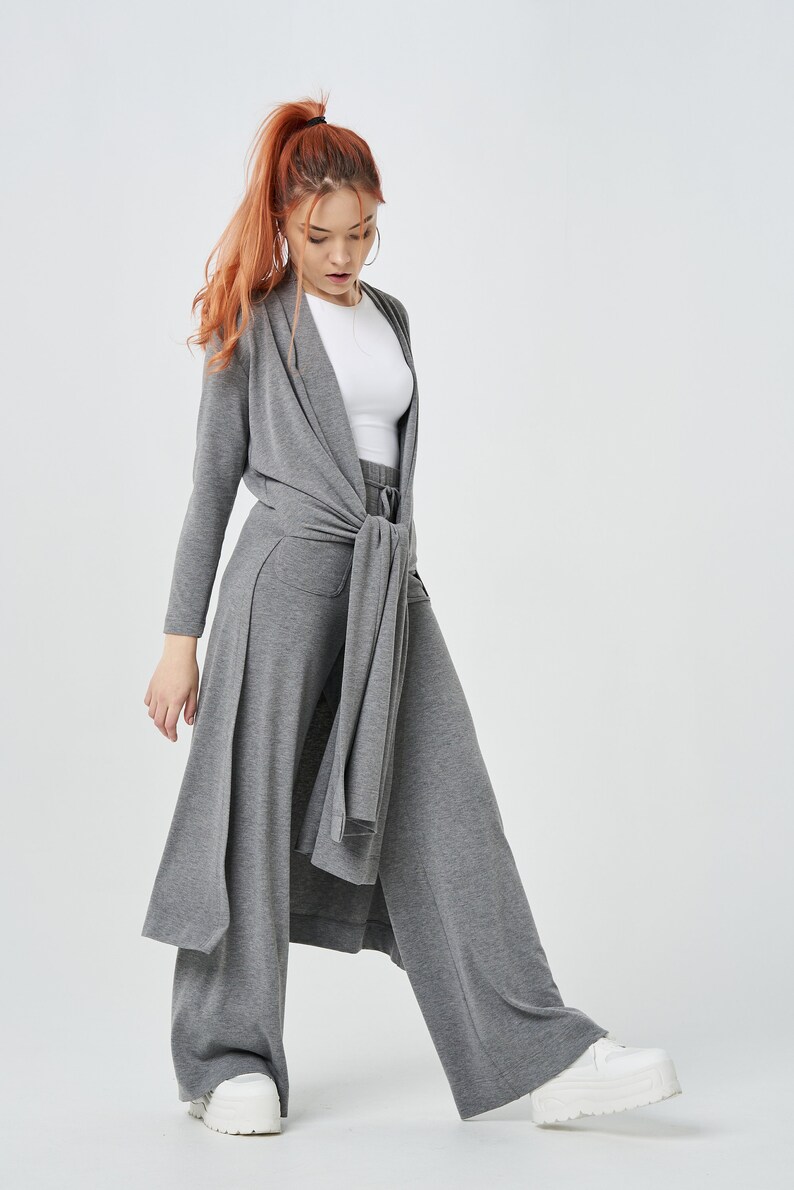 loungewear long cardigan
