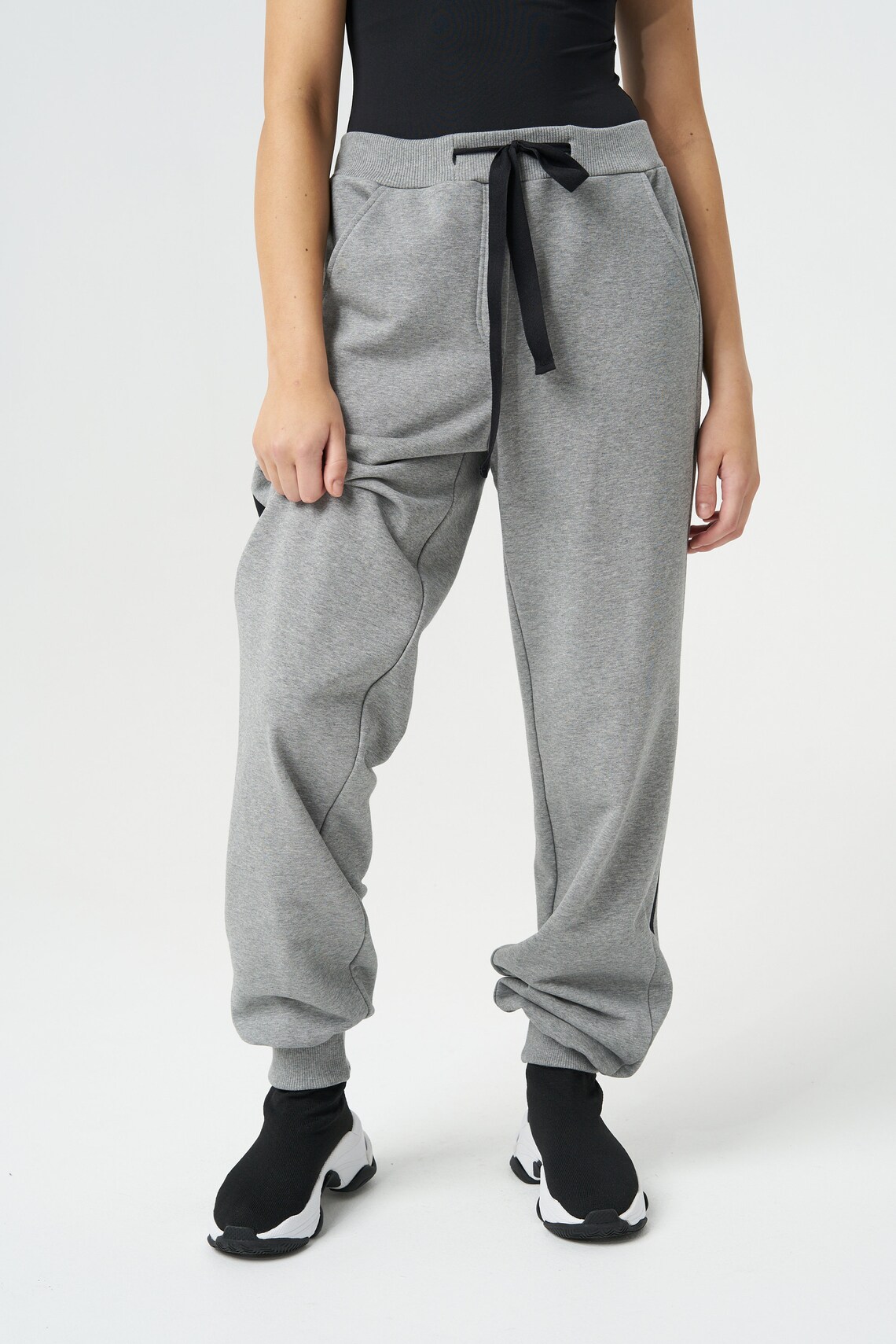 polo ralph lauren lounge jogger in grey waffle