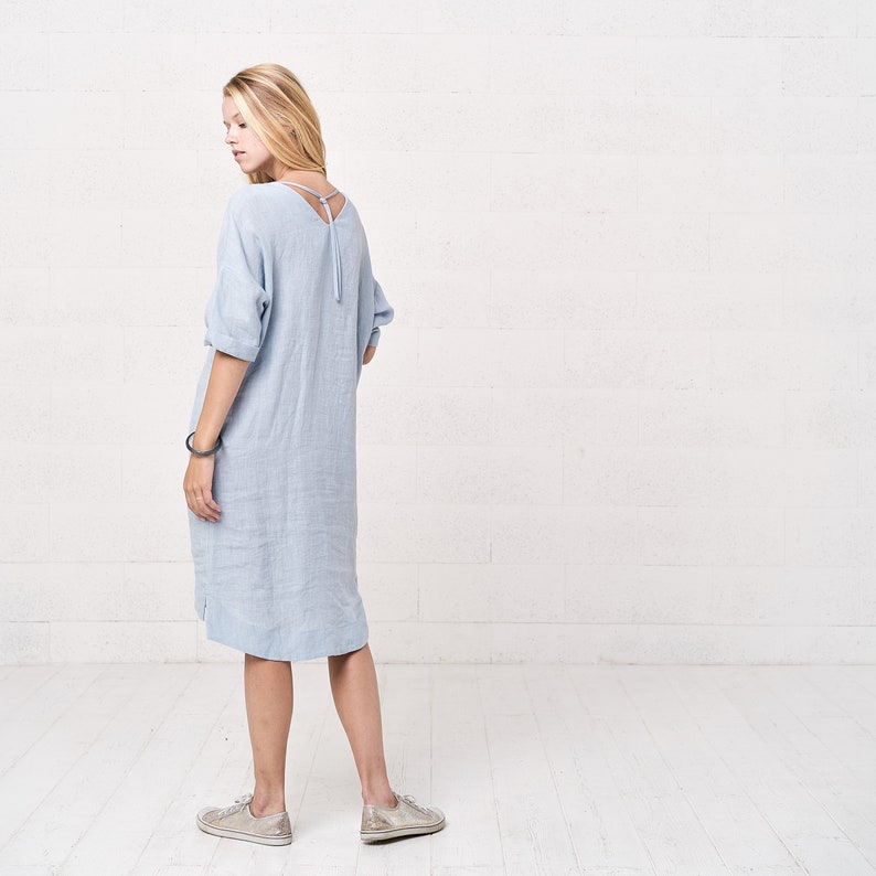 Summer Linen Kaftan Maxi Dress Airy Linen Boho Plus Size - Etsy