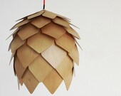 Wood Floral Ceiling Lamp - pendant lamp - ceiling lamp - wood lamp - modern home decor