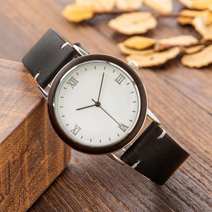 Men&#39;s Watch, Wood Watch, Wooden Watch, Engraved Watch, Graduation Gift for Him, Personalized Watch, Custom Engraved Wood Watch for Men