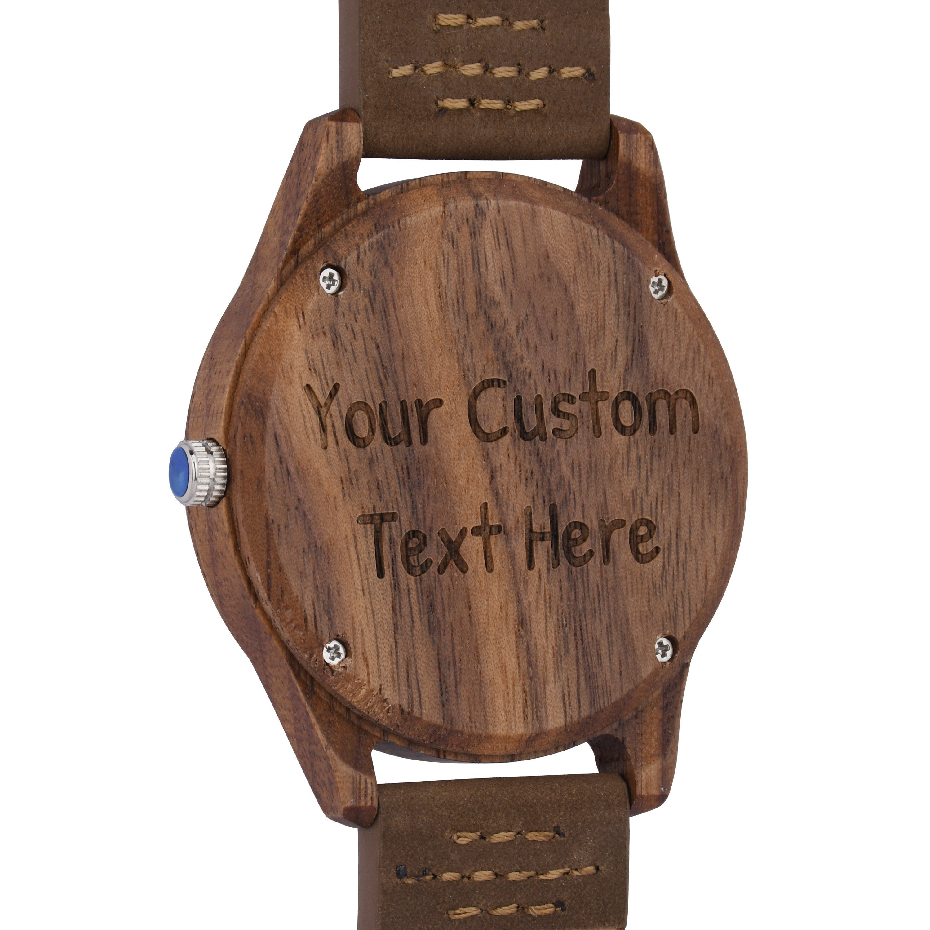 Orologio In Legno Personalizzato Con Incisione "My Handsome Man" - Regalo Unico Per Fidanzato O Marito, Con Confezione Regalo - 4