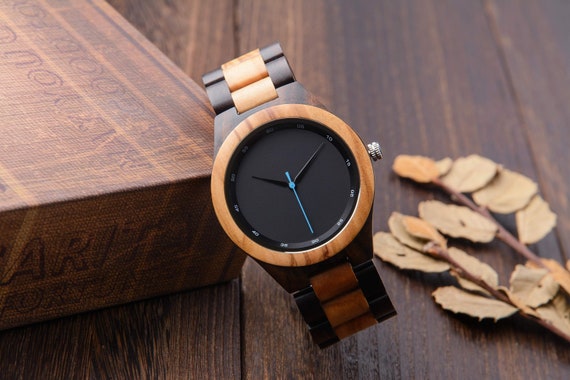 Holzuhren Fur Manner Armbanduhren Aus Holz Herren Uhr Holz Etsy