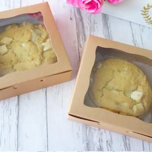 12/24/36 Kraft Cookie Boxes 10x10x3 cm, Small Christmas Gift Box, Macaron Box, Favour Box, Wedding Cake Box, Baby Shower Favour
