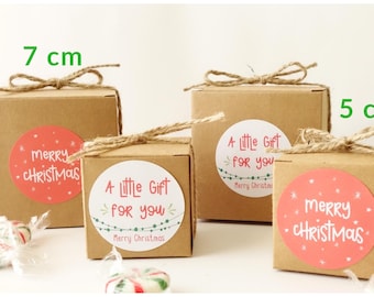 Christmas Cookie Boxes Set, Xmas Truffle Boxes, Cute Gift Box, Party Treat Box, Macarons, Chocolate Box, Lollies Bag