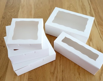 10/12x Gift Boxes (5 sizes), Christmas Cookie Box, Wedding Cake Box, Baby Shower Favour, Macaron Display Box