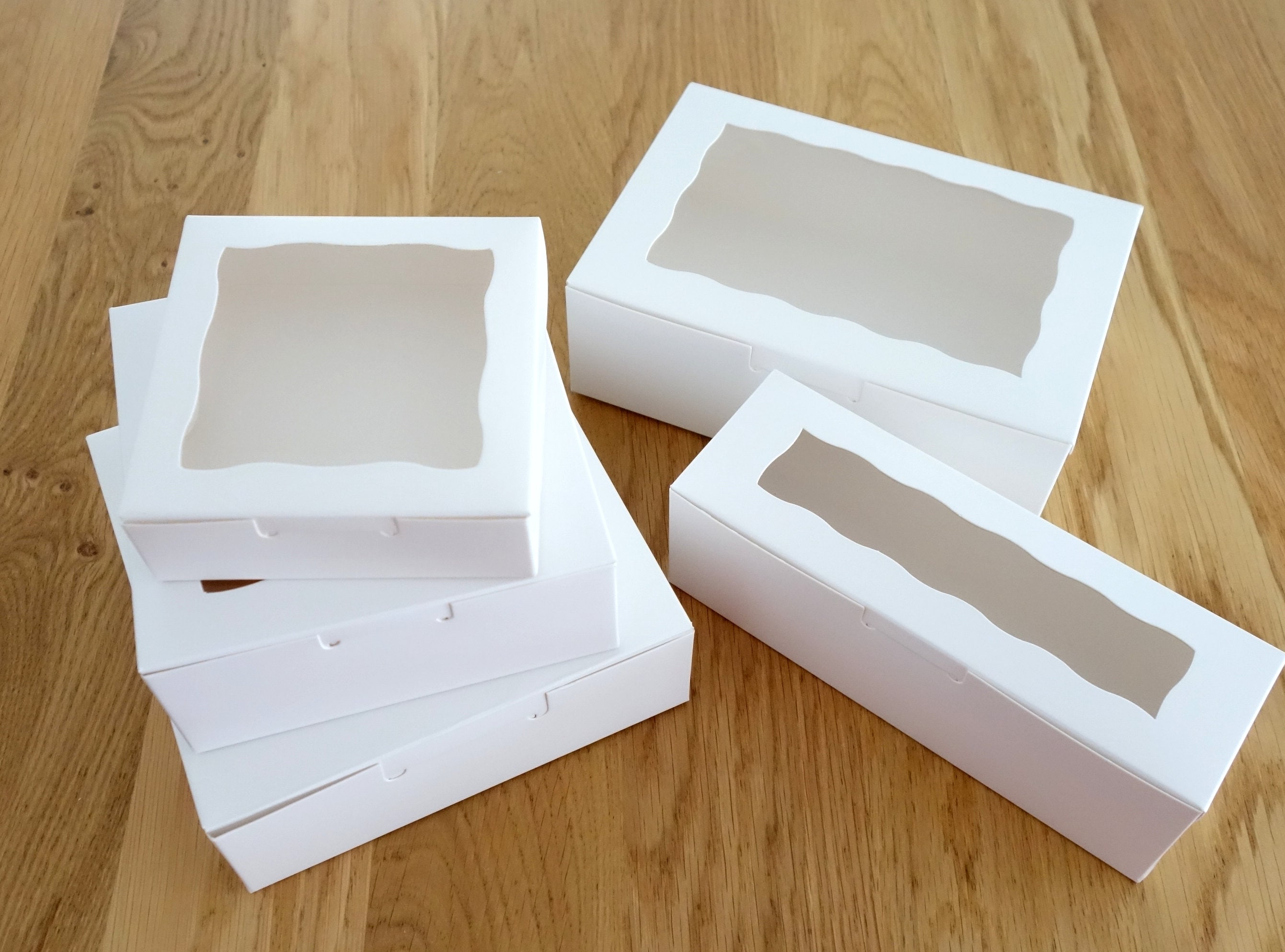 10/12 cajas de regalo (5 tamaños), caja para galletas navideñas, caja para tartas de boda, regalo para baby shower, caja de presentación para macarrones