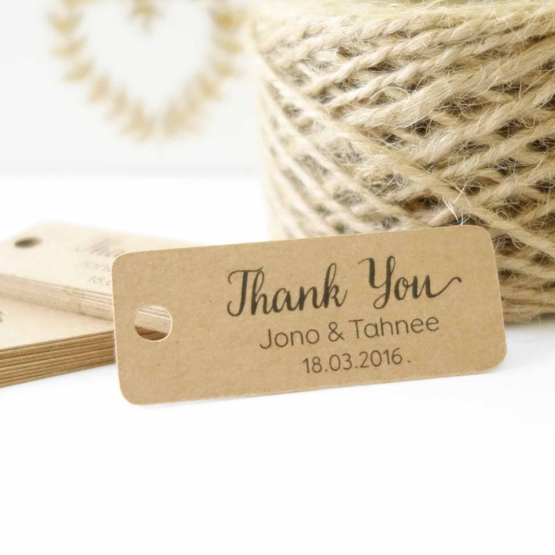 Mint to Be Favour Tags Gift Tags Wedding Set x50 Personalised