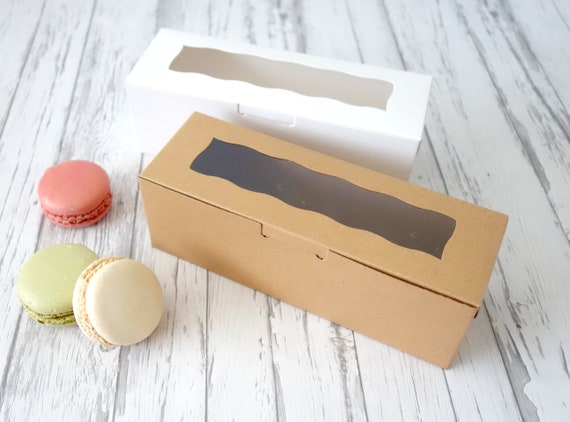 Lotto 45 Scatole Per Macaron Per 2 - Confezione Da 100 Scatole Trasparenti Per Bomboniere Da 4 X 2 X 1 Pollice Scatole Per Macaron Affiancate P~p123505751