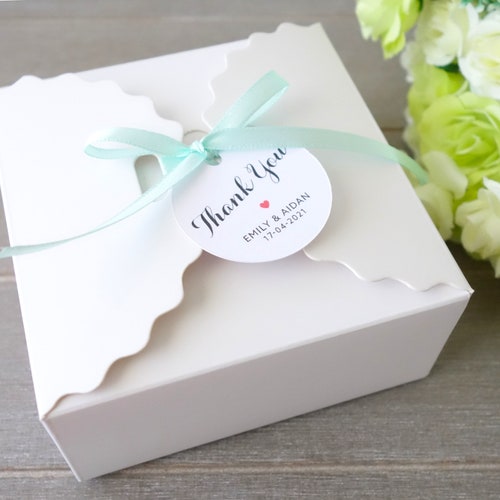 24 x 5.5cm Square Silver Wedding Table/Party Favour Gift Pails Boxes w Handles 