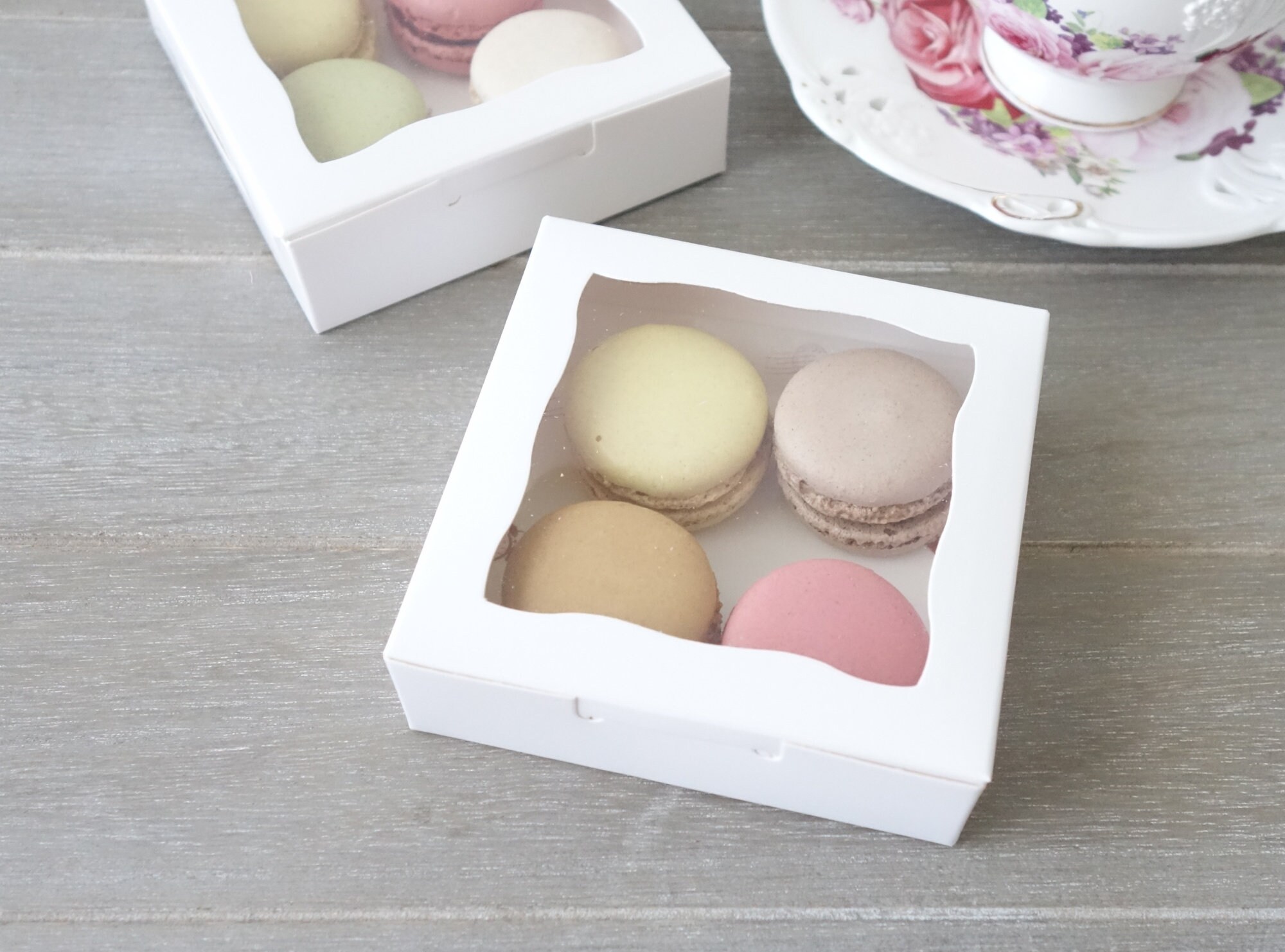 36x Cookie Display Boxes 10x10x3cm With Window Small Gift Etsy Australia