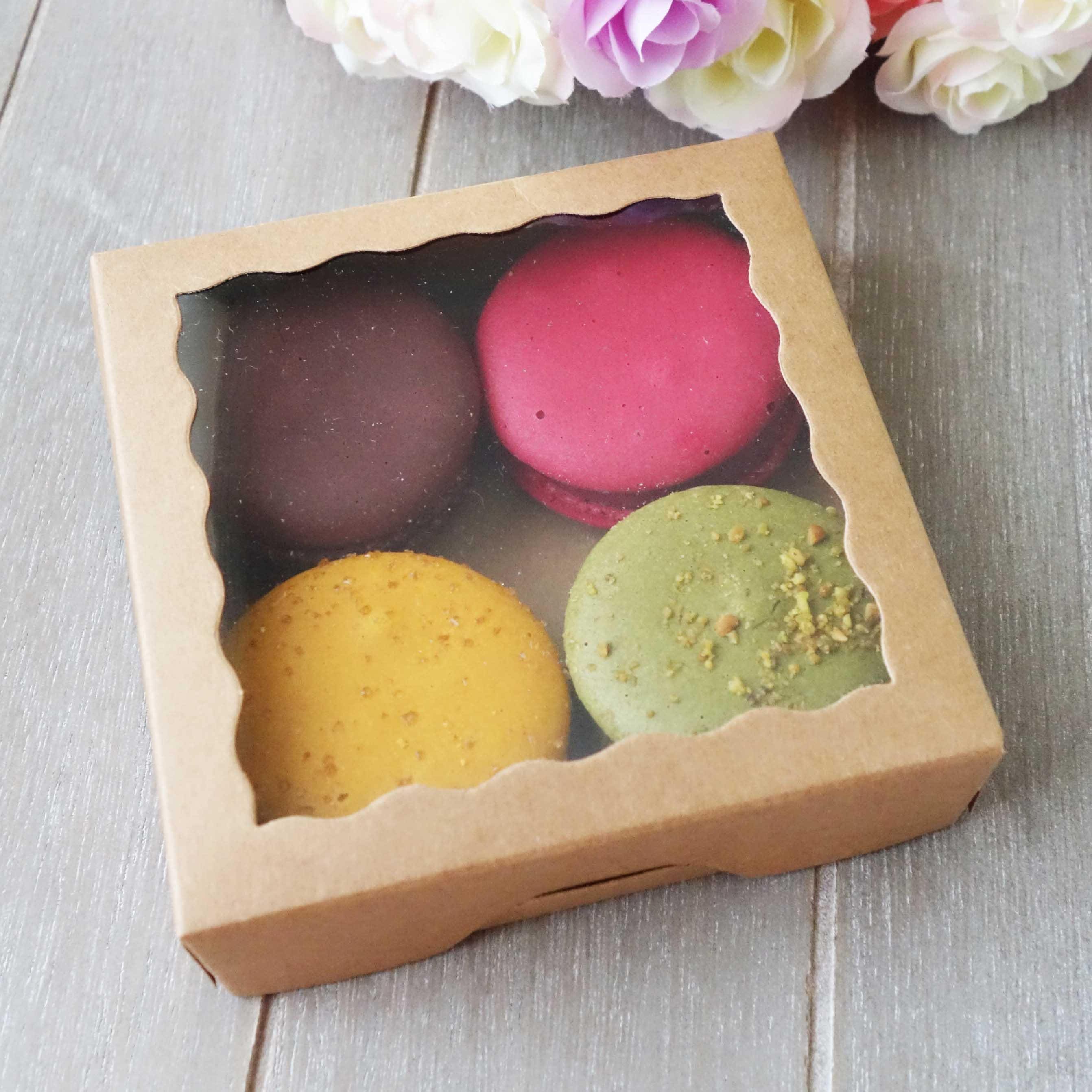 36x Cookie Display Boxes 10x10x3cm with Window Small Gift Etsy