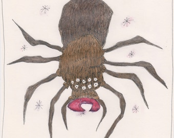 Spider Illustration  - Spider Art, Orginal Spider Drawing