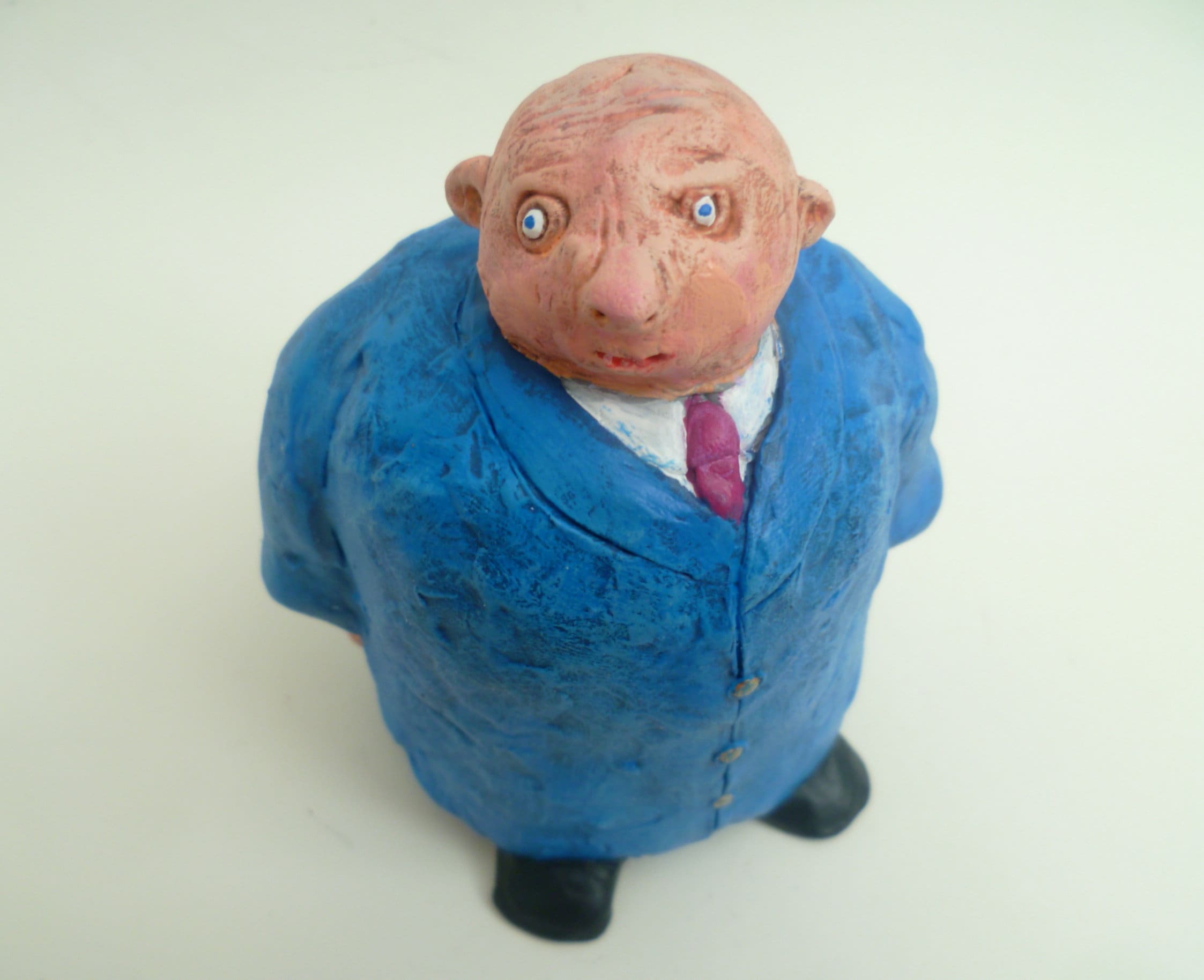 Tomato Man Sculpture Funny Fantasy Folk Art Figurine