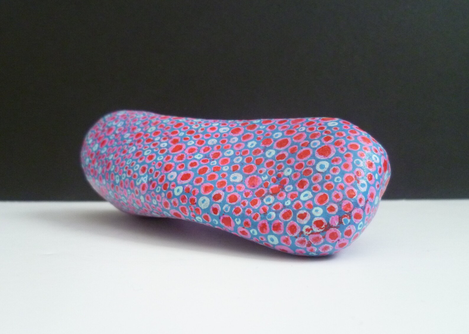 Pink Painted Stone Rock Art Zen Meditation Stone Colorful - Etsy