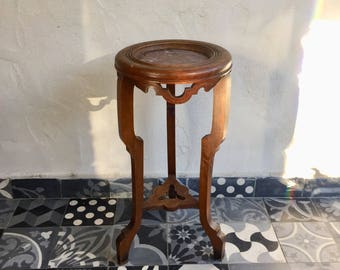 Door plant console romantic 19th century marble wood