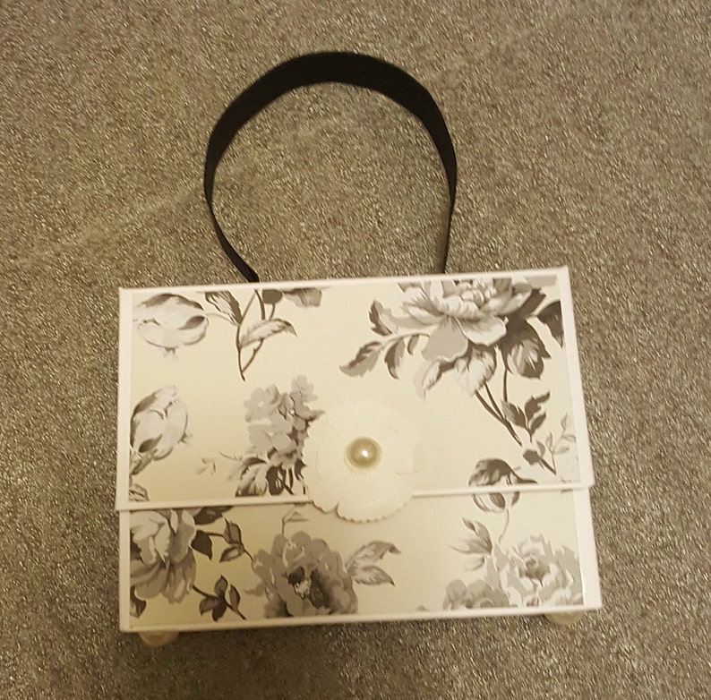 Handmade Note Card Set With 12 Notecards and Paper Purse Box Etsy