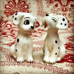 Vintage 1950s Disney Porcelain Figurines, 101 Dalmatian Puppy’s, Rare & Collectable