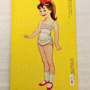 Vintage, 1970er Jahre Italienisch, unbenutzte Papierpuppe, Anziehbuch.