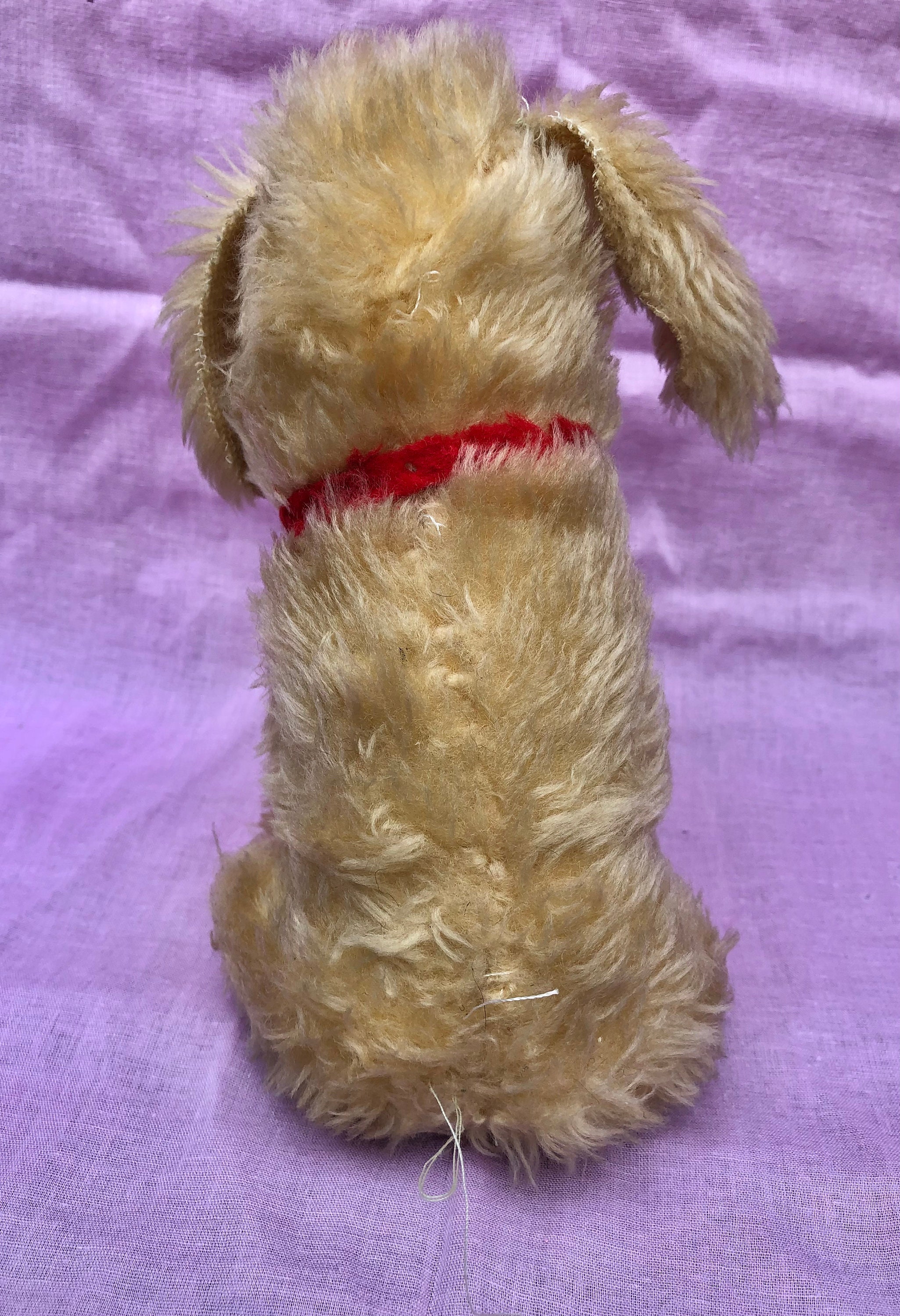 1960 年代のヴィンテージ プードルのぬいぐるみ、レトロな犬の 