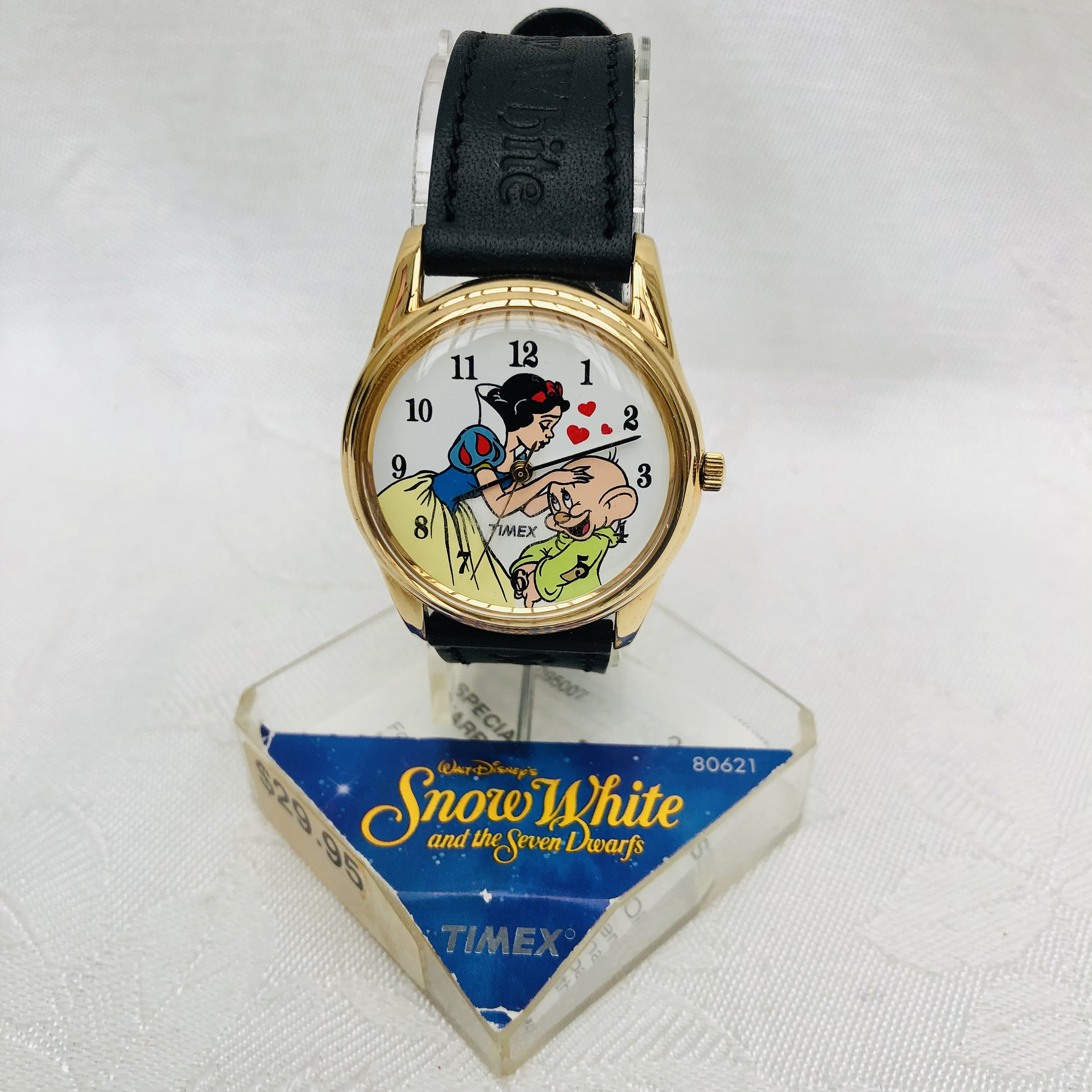Vintage Timex Disney Snow White & Dopey Watch, Working