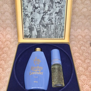 Vintage Yardley English Lavender Talc & Cologne, Gift Box Set, New Unused, U.K Only