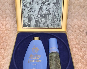 Vintage Yardley English Lavender Talc & Cologne, Gift Box Set, New Unused, U.K Only