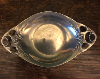 アールヌーボー ピューター ピン トレイ アンティーク ピューター ピン