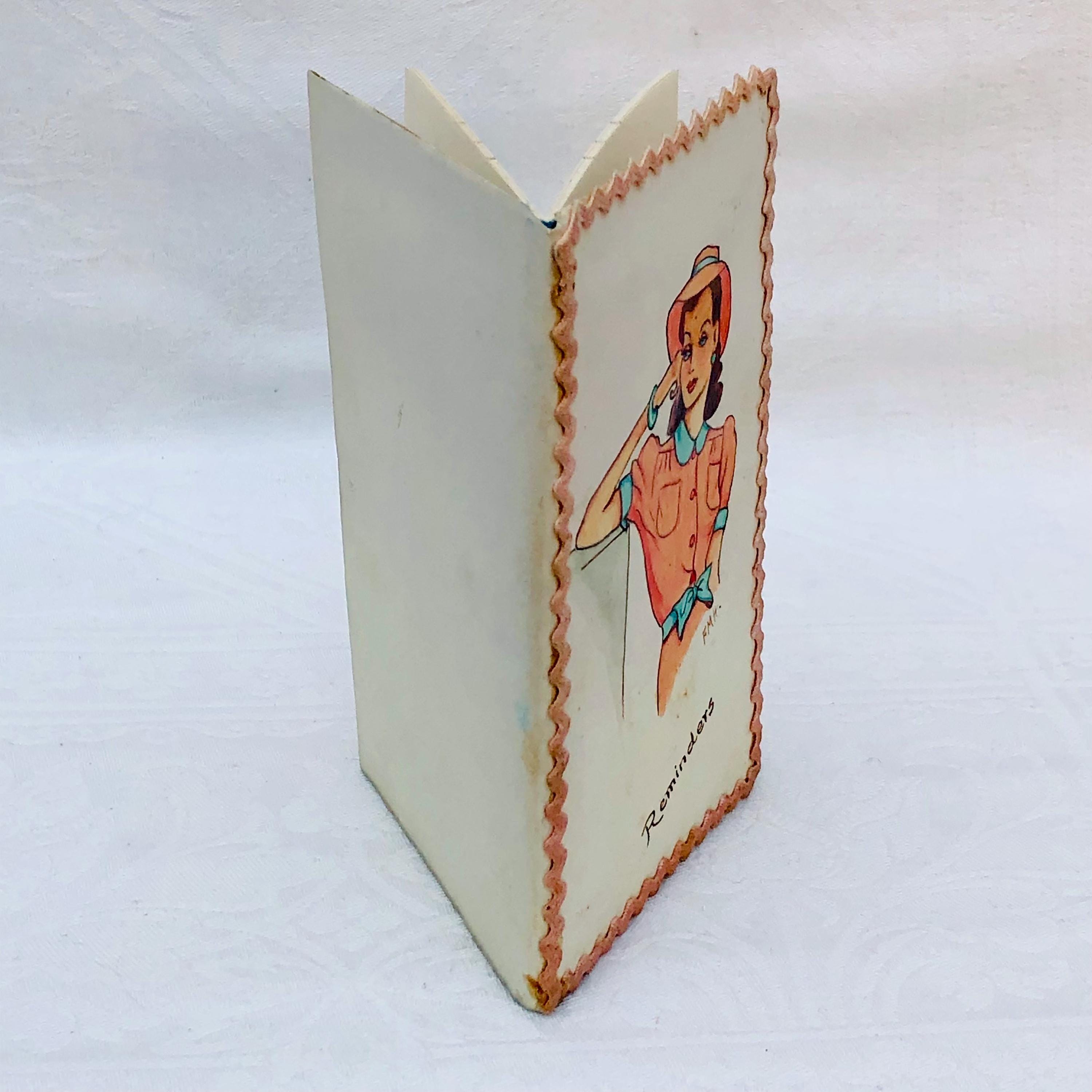 1940s Vintage Hand Painted, Handmade Notebook, Signed Dated 1944, Make ...